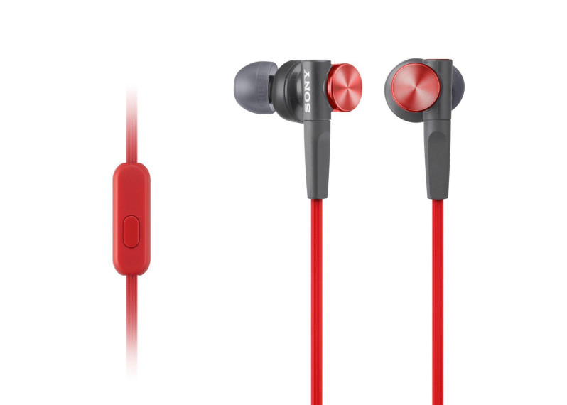 MDR-XB50AP/R Extra Bass Earbud Headset