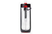KOR Nava BPA Free 650ml Filter Water Bottle - Black/Red 