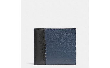 3-IN-1 WALLET WITH BASEBALL STITCH