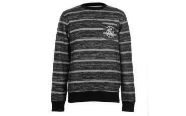 Textured AOP Crew Sweater