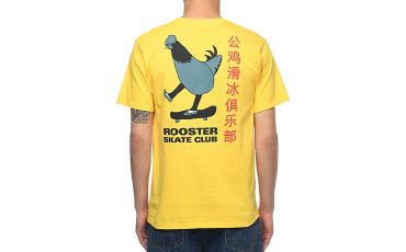 Rooster Sk8 Club Yellow T-Shirt