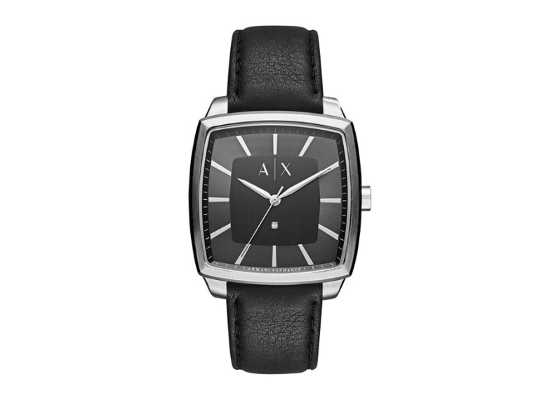 Men's Leather Strap Watch, 40mm