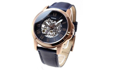 Grant Navy Blue Skeleton Dial Automatic Men's Watch