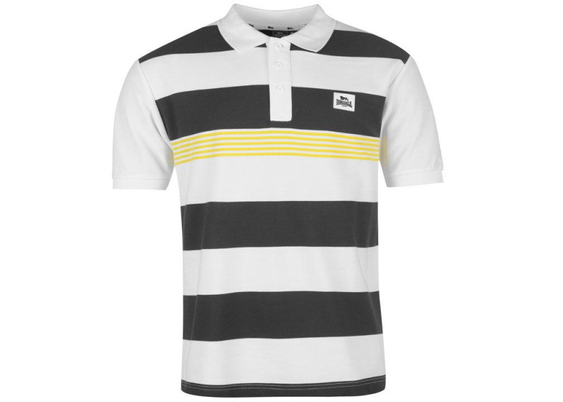 Yarn Dye Stripe Polo Shirt Mens