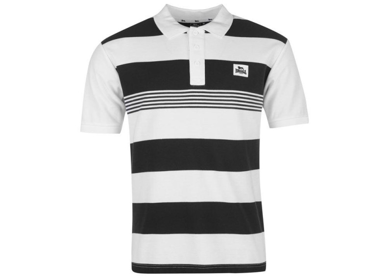 Yarn Dye Stripe Polo Shirt Mens