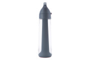 KOR Nava BPA Free 650ml Filter Water Bottle, White/Blue 