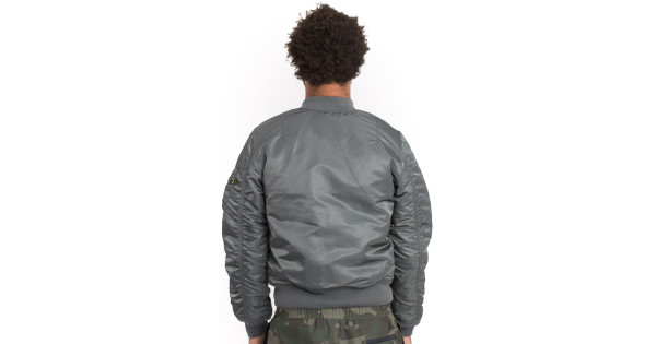 MA-1 Slim Fit Flight Jacket - Gunmetal