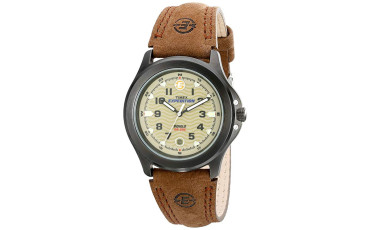 Timex Men's T40051 Expedition Metal Field Brown Leather Strap Watch - Brown/Black/Olive