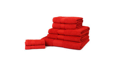 100% Cotton 7 Piece Towel Bale (450 GSM) - Red