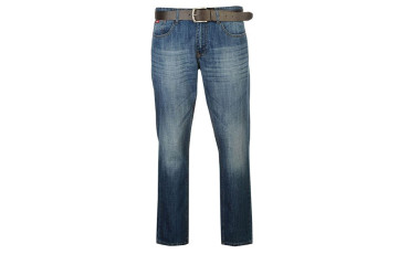 PU Belted Jeans Mens