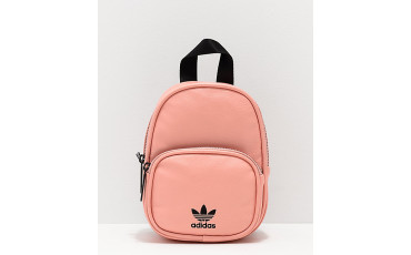 Dusty Pink Faux Leather Mini Backpack