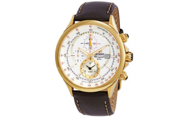 Classic Chronograph White Dial Men's Watch