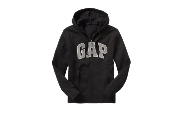 Arch logo zip hoodie