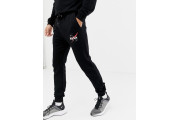 DESIGN sweatshirt/skinny joggers with nasa print in black