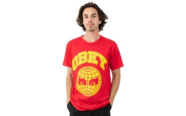 Obey Icon Planet T-Shirt - Red