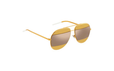 Dior Gold Orange Aviator Unisex Sunglasses