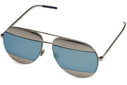 Dior Split Palladium Grey, Blue Mirror Aviator Unisex Sunglasses