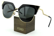 Fendi Gray Cat Eye Ladies Sunglasses