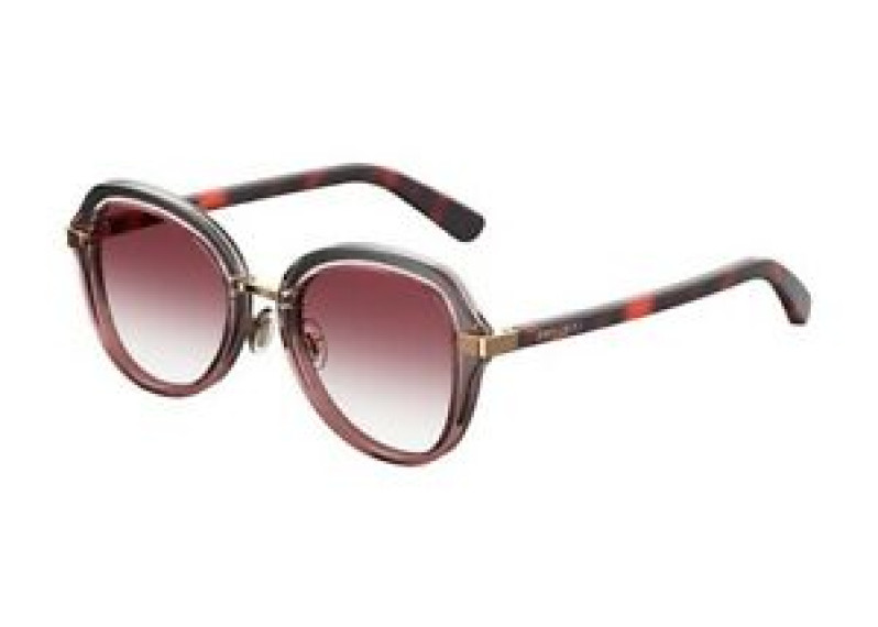 Jimmy Choo Pink Gradient Butterfly Sunglasses