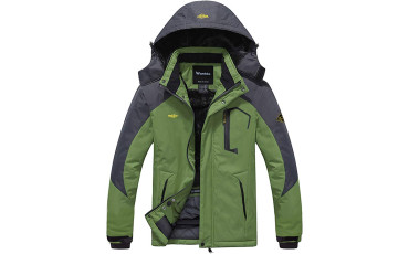 Men's Mountain Waterproof Ski Jacket Windproof Rain Jacket