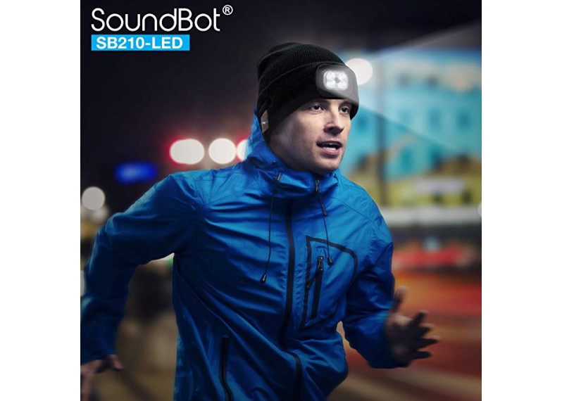 SoundBot¨ SB210 HD Stereo Bluetooth 4.1 Wireless Smart Beanie w LED