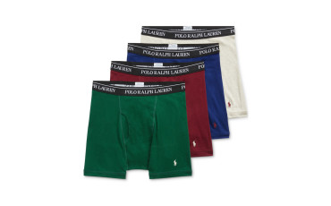 Polo Men's 4-Pack cotton Classic Boxer Briefs