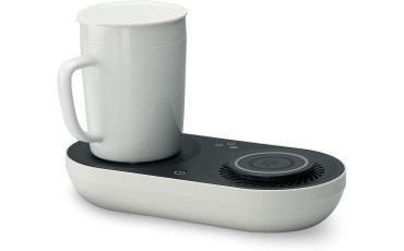Mug Warmer/Cooler with Wireless Fast Charger 