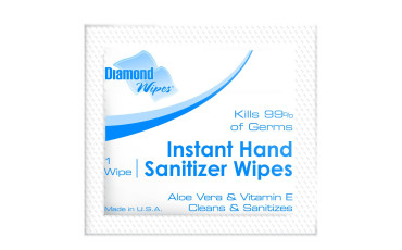1000 x Individual Hand Sanitizer Wipe (64% ethyl alcohol) kills 99.99% of germs (包本地郵寄)