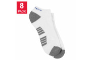 Champion Men's Low Cut Sock 8-pair (White)