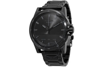 Quartz Black Dial Black-plated Men's Watch DZ1934