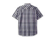 Dickies Men's Short Sleeve Wrinkle Resistant Single Pocket Plaid Shirt - Diesel Grey/Bright White