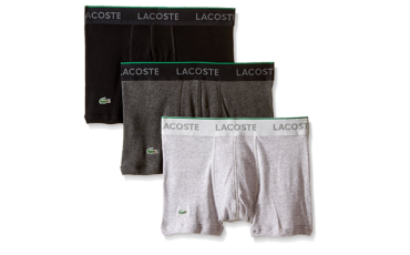 Lacoste Men's 3-Pack Essentials Cotton Trunk - Core Multi