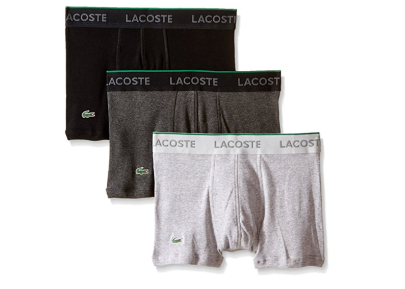 Lacoste Men's 3-Pack Essentials Cotton Trunk - Core Multi