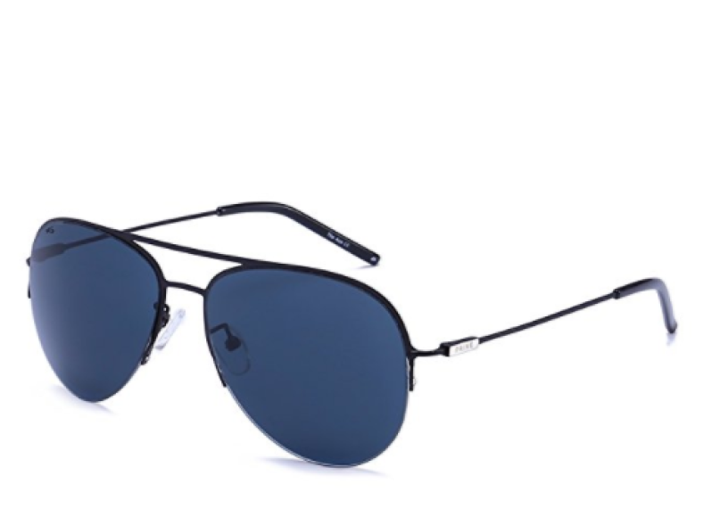 PRIVE REVAUX “The Ace” Handcrafted Designer Aviator Polarized Sunglasses - Black