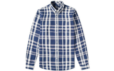 FRED PERRY CHECK SHIRT - Service Blue