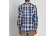 FRED PERRY CHECK SHIRT - Service Blue