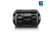 Philips BT2200B/27 Shoqbox Mini Rugged Compact Wireless Waterproof Outdoor or Shower Portable Bluetooth Speaker (Black) Float in Water Technology and Built-In Mic for Phone Calls