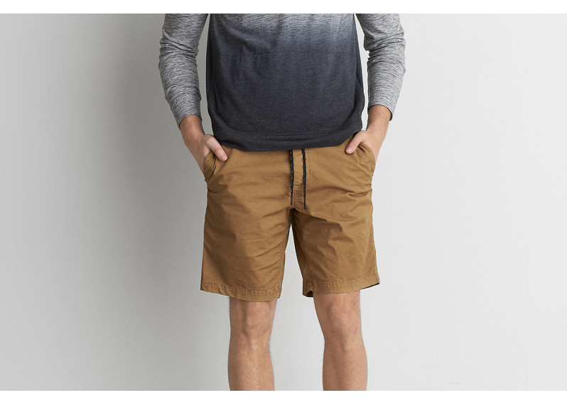 AEO EXTREME FLEX PULL ON SHORT - Tour Khaki