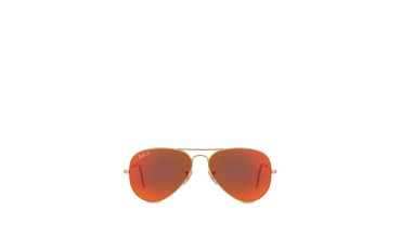 Aviator Flash Polarized Orange Flash Sunglasses RB3025 112/4D
