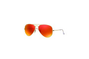 Aviator Flash Polarized Orange Flash Sunglasses RB3025 112/4D