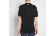 FRED PERRY CHECKERBOARD KNIT POLO - Black