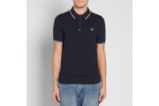 FRED PERRY KNITTED POLO - Navy