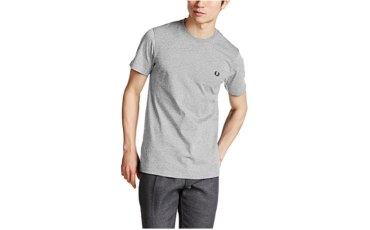 FRED PERRY CREW NECK T-SHIRT- Vintage Steel Marl